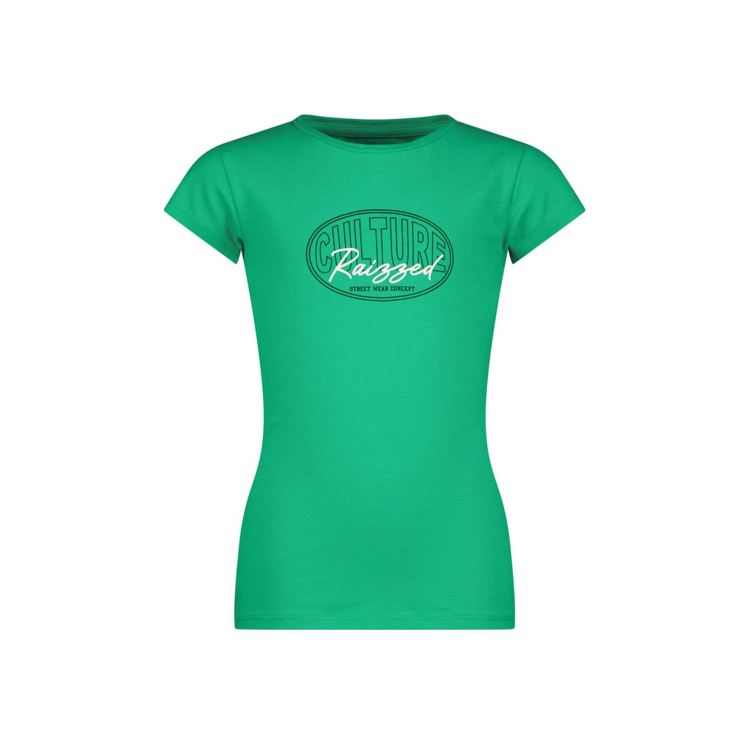 Raizzed T-shirt Mayra met printopdruk felgroen