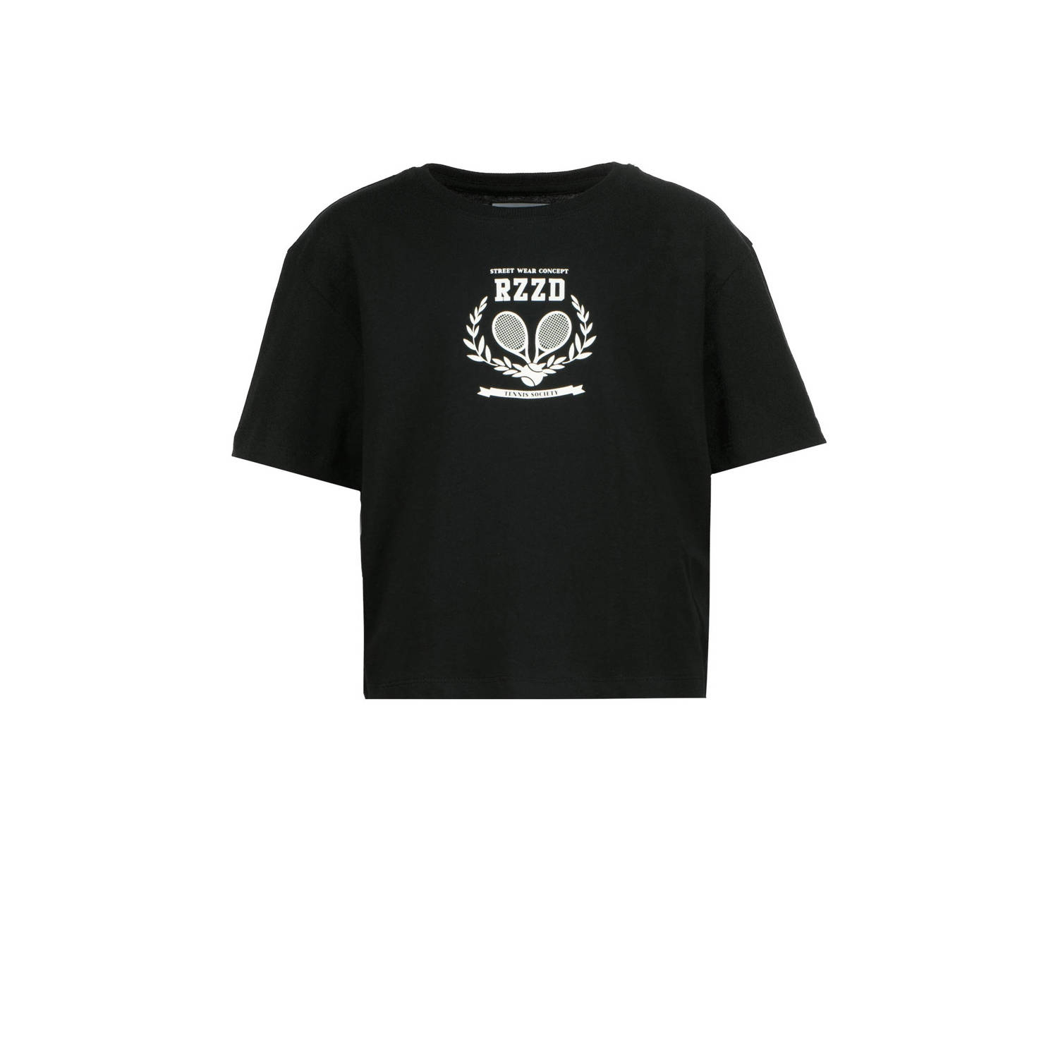 Raizzed T-shirt Fanna met printopdruk zwart Meisjes Katoen Ronde hals Printopdruk 164