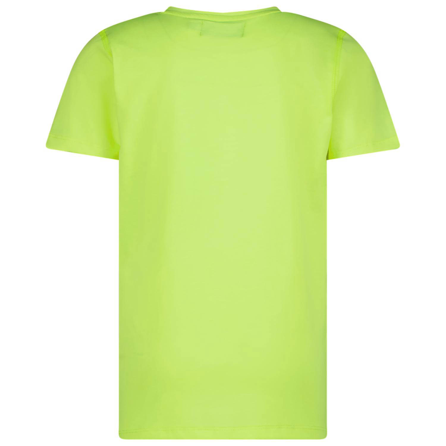 Raizzed T-shirt Huck met logo neon geel