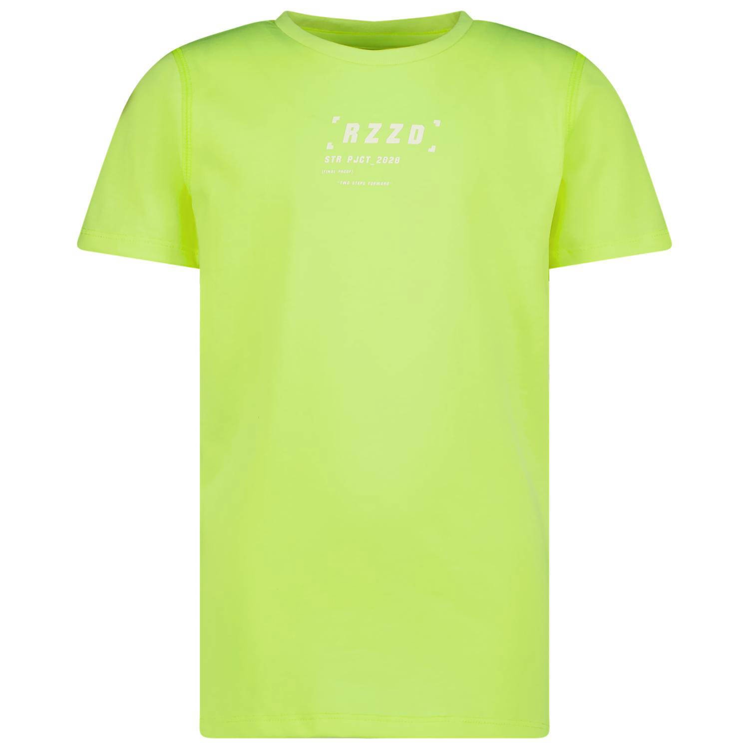 Raizzed T-shirt Huck met logo neon geel