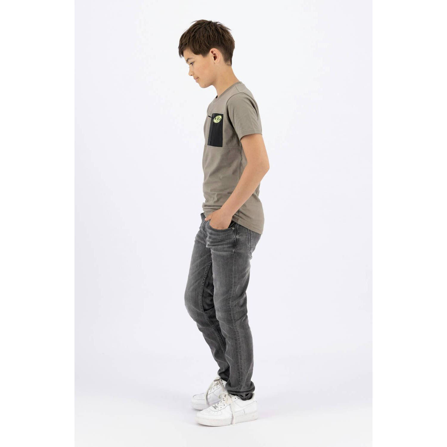 Raizzed T-shirt Hon zacht olijfgroen zwart
