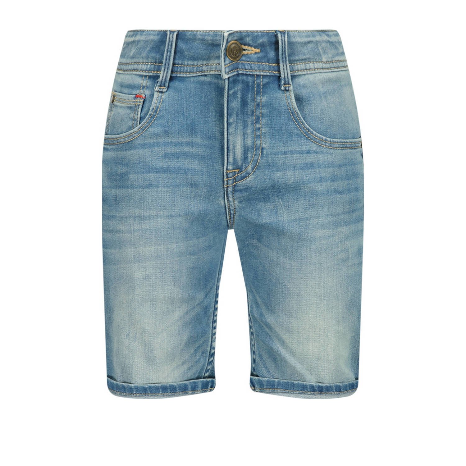 Raizzed denim short Oregon blauw Korte broek Jongens Katoen Effen 140