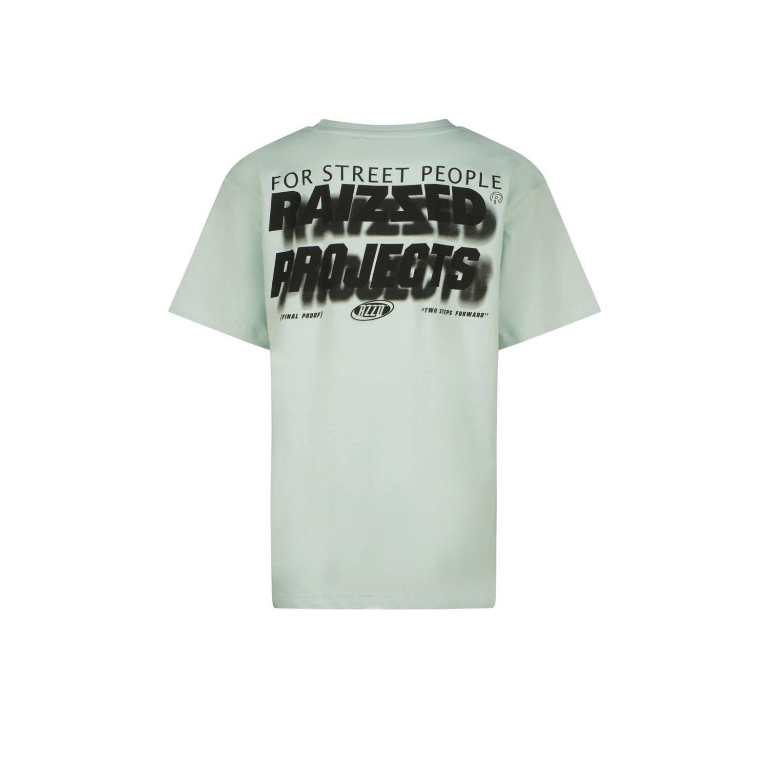 Raizzed T-shirt Hogan met backprint zacht pistachegroen