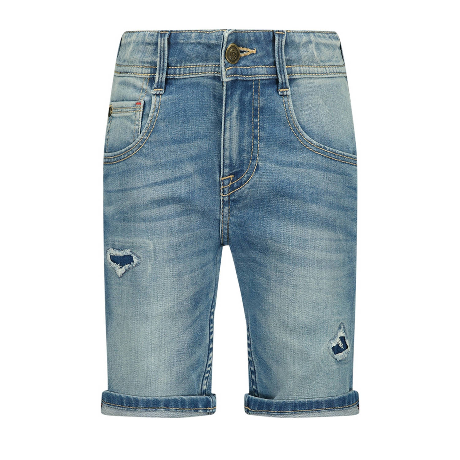 Raizzed denim short Oregon Crafted dark blue stone Korte broek Blauw Jongens Stretchdenim 128