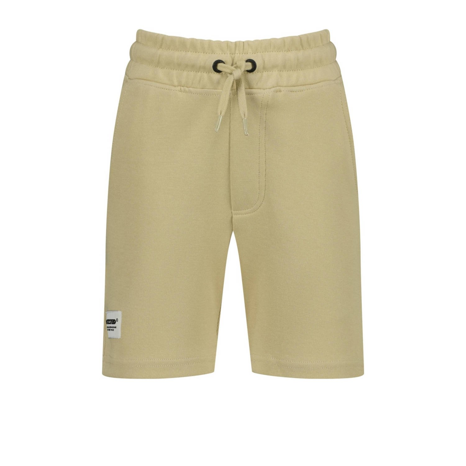 Raizzed sweatshort Rosh met logo lichtzand Korte broek Beige Logo 128