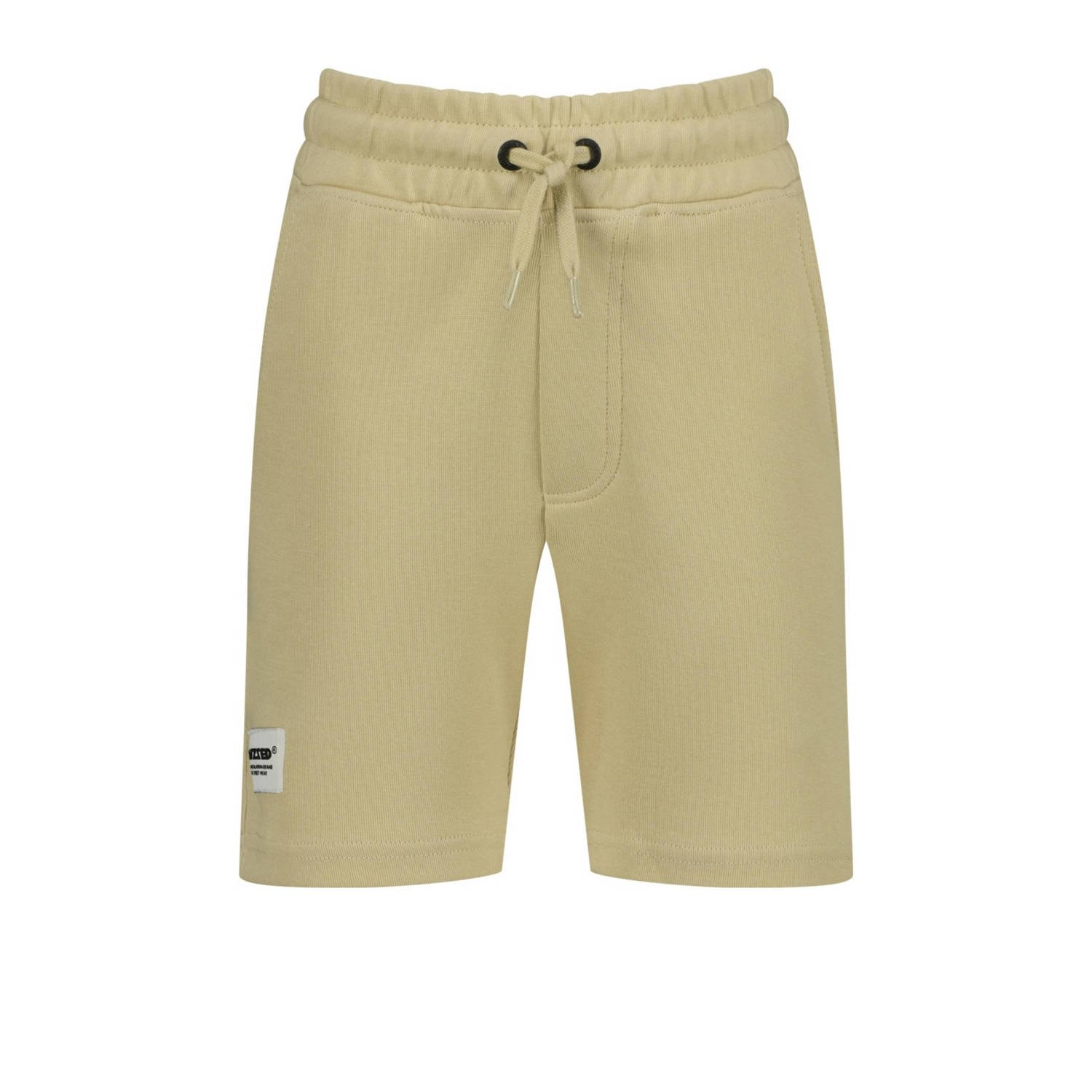 Raizzed sweatshort Rosh met logo lichtzand Korte broek Beige Logo 128