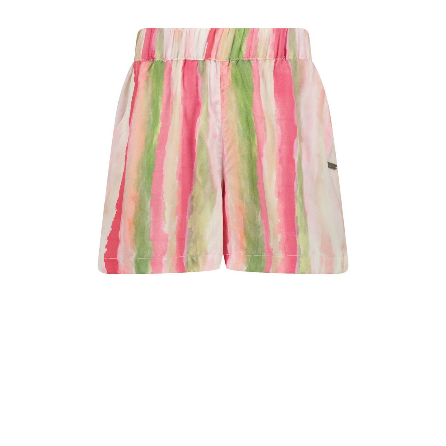 Raizzed casual short Rosa roze wit groen Korte broek Meisjes Viscose Meerkleurig 140