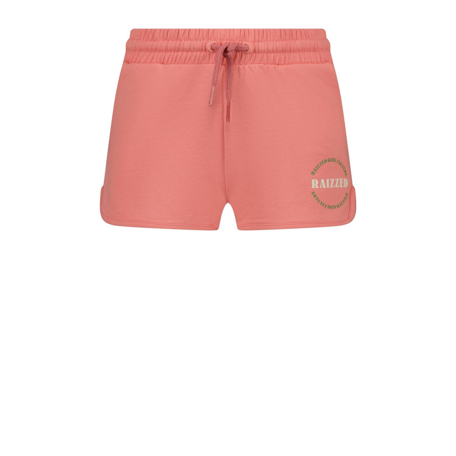 Raizzed sweatshort Auston met printopdruk roze