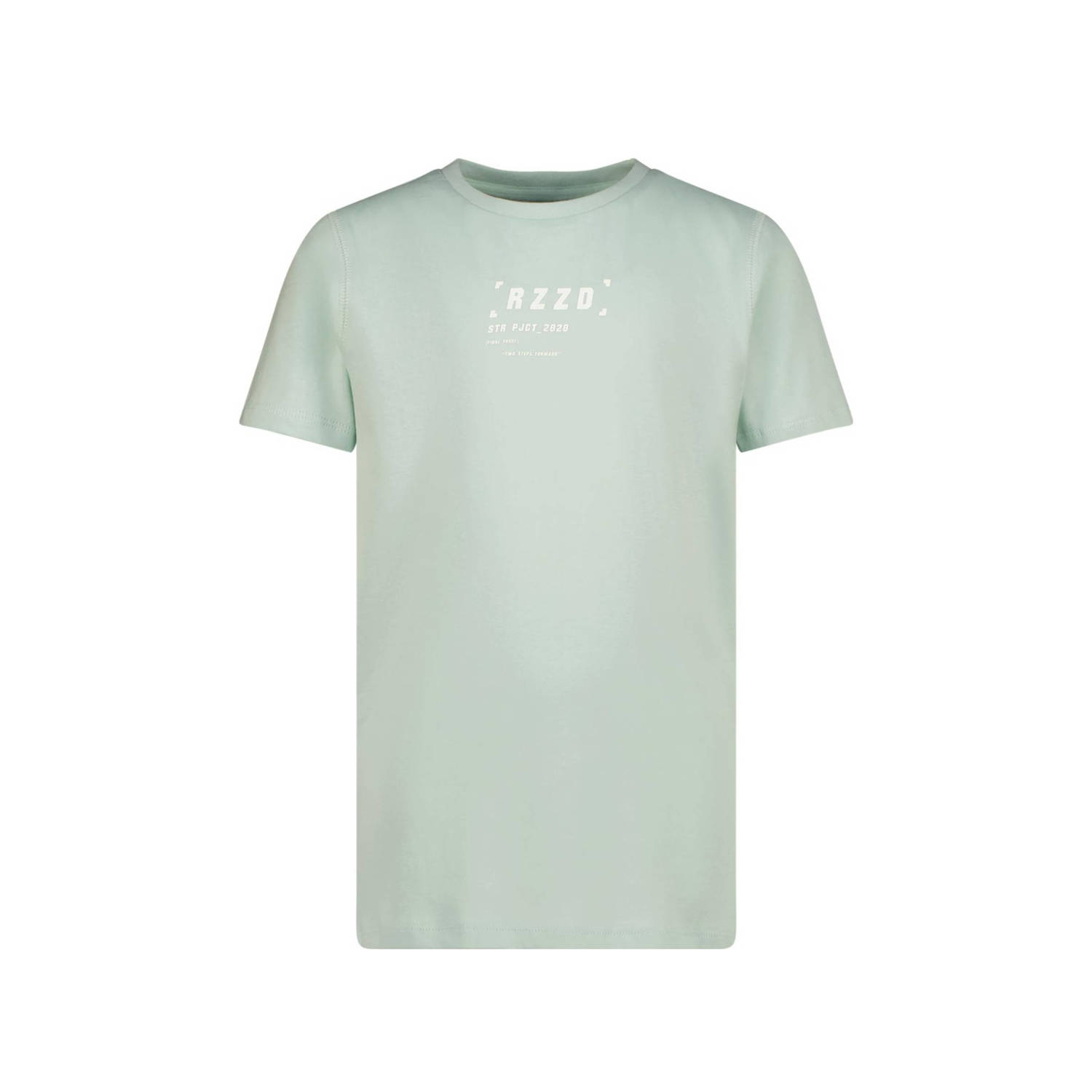 Raizzed T-shirt Huck met logo zacht pistachegroen Jongens Polyester Ronde hals 128