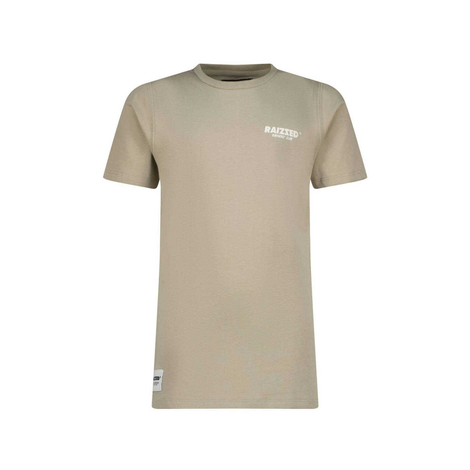 Raizzed T-shirt Biraro met backprint zand Beige Jongens Katoen Ronde hals 140