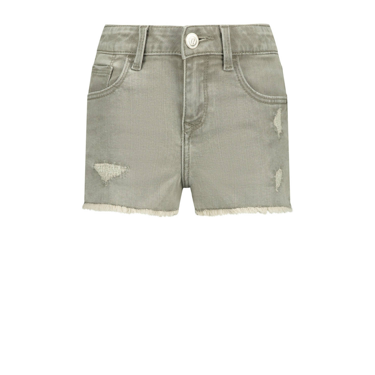 Raizzed denim short Louisiana Crafted light grey stone Korte broek Grijs Meisjes Stretchdenim 140