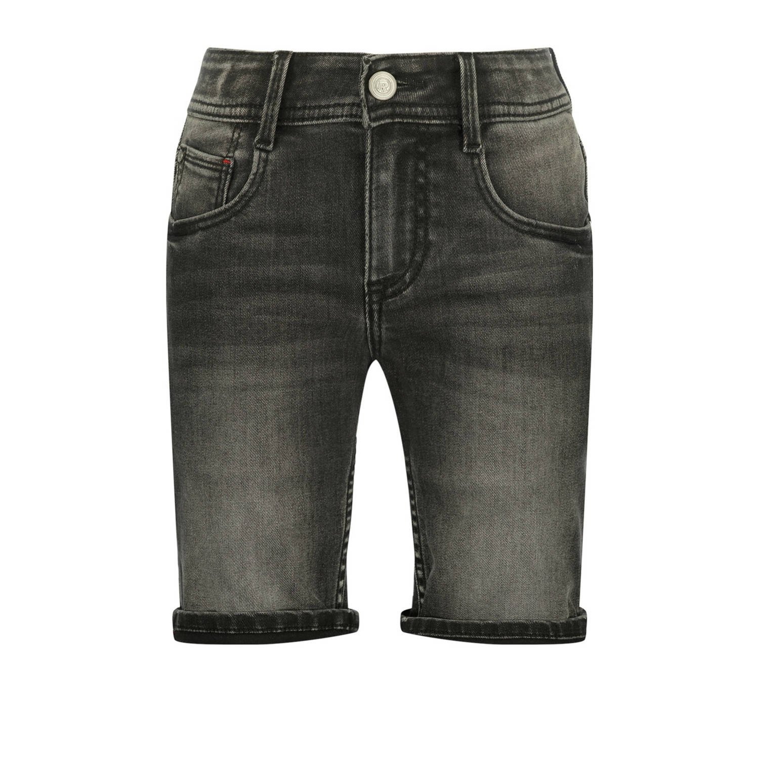 Raizzed denim short Oregon dark grey stone Korte broek Grijs Jongens Stretchdenim 134