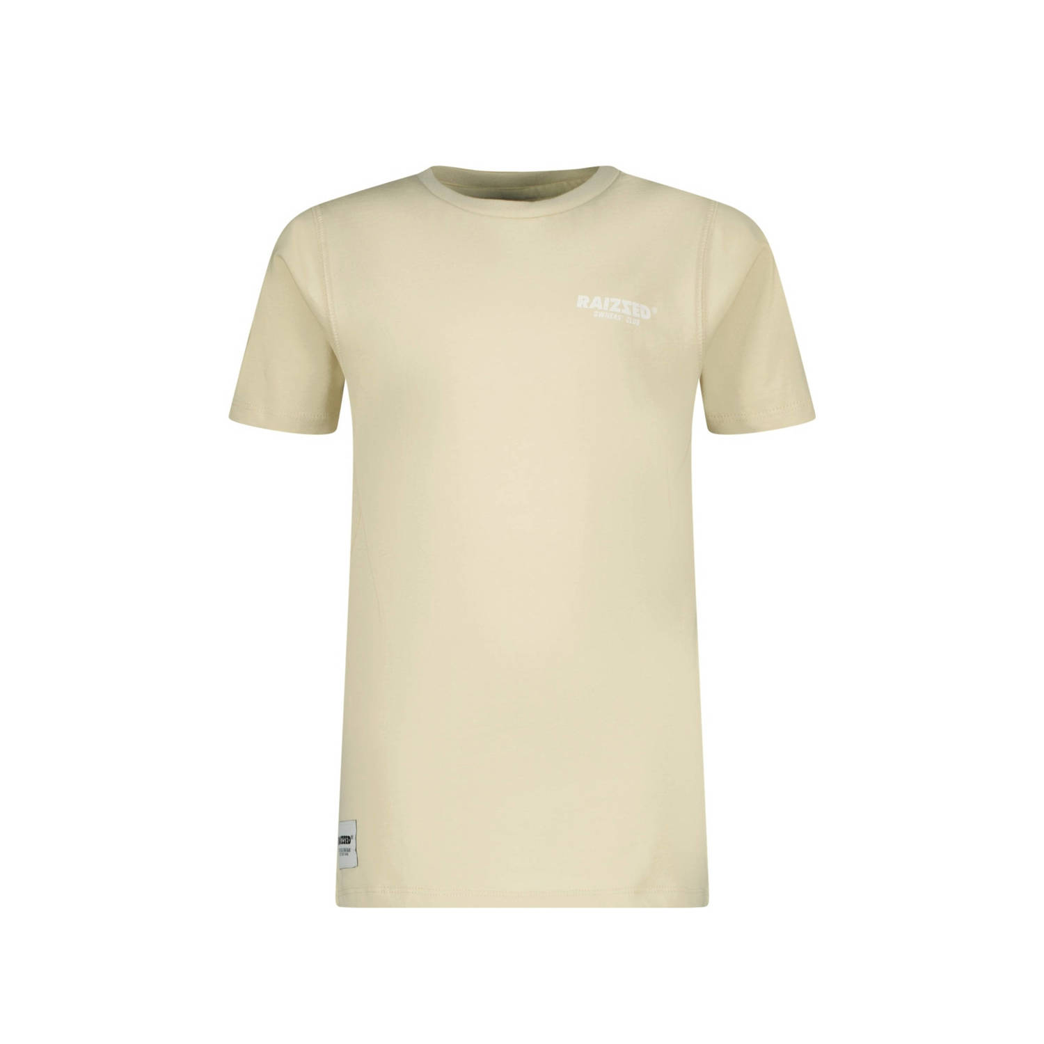 Raizzed T-shirt Biraro met backprint beige Jongens Katoen Ronde hals Backprint 128