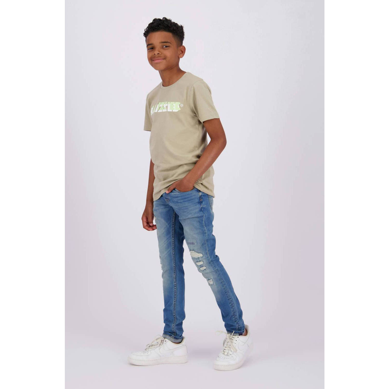 Raizzed T-shirt Augsburg met logo zand