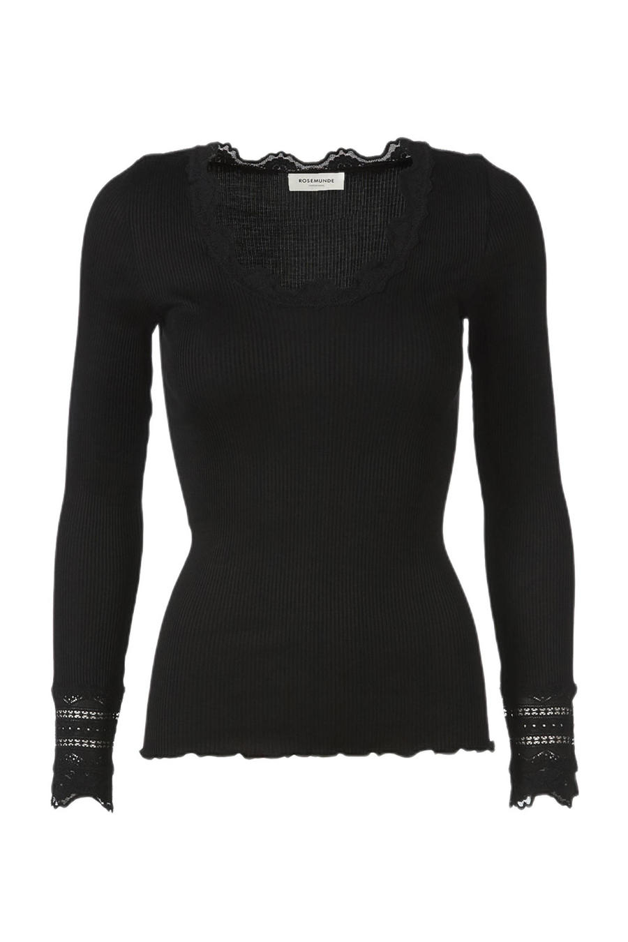 Shirt met watervalhals in een viscosemix zwart • Prijs € 14,99 • online shop Shirt met watervalhals in een viscosemix zwart • Prijs € 14,99 • online shop