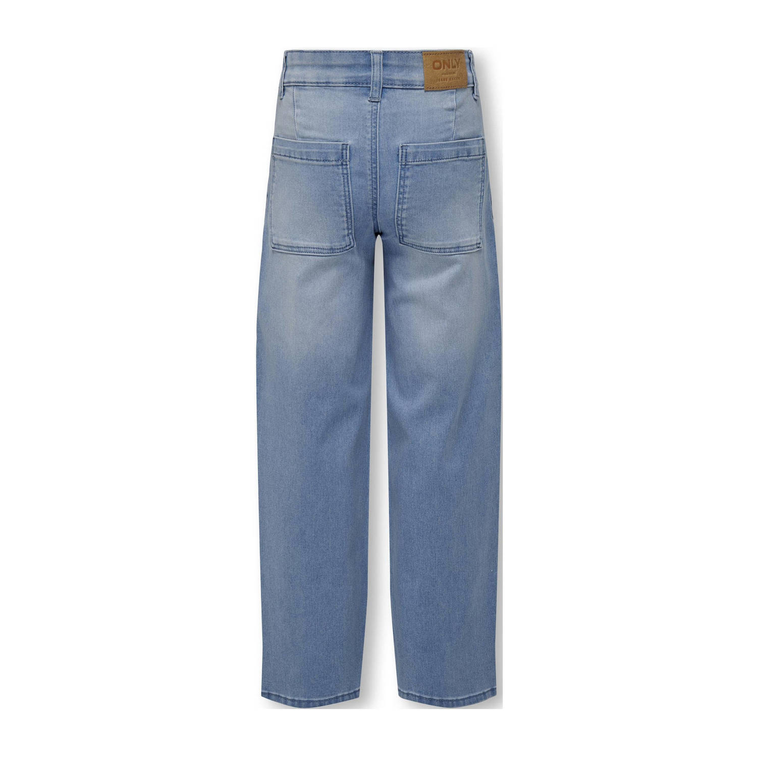 ONLY KIDS GIRL high waist wide leg jeans KOGSYLVIE light blue denim