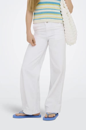 wide leg jeans KOGCOMET wit