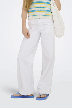 wide leg jeans KOGCOMET wit