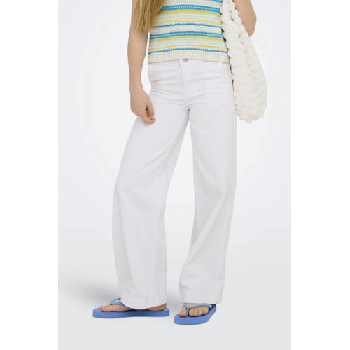KIDS ONLY GIRL wide leg jeans KOGCOMET wit afbeelding