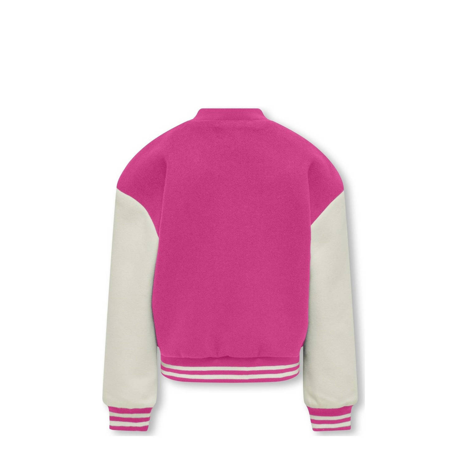 ONLY KIDS GIRL bomberjack zomer KOGSILJA LIFE warmroze wit