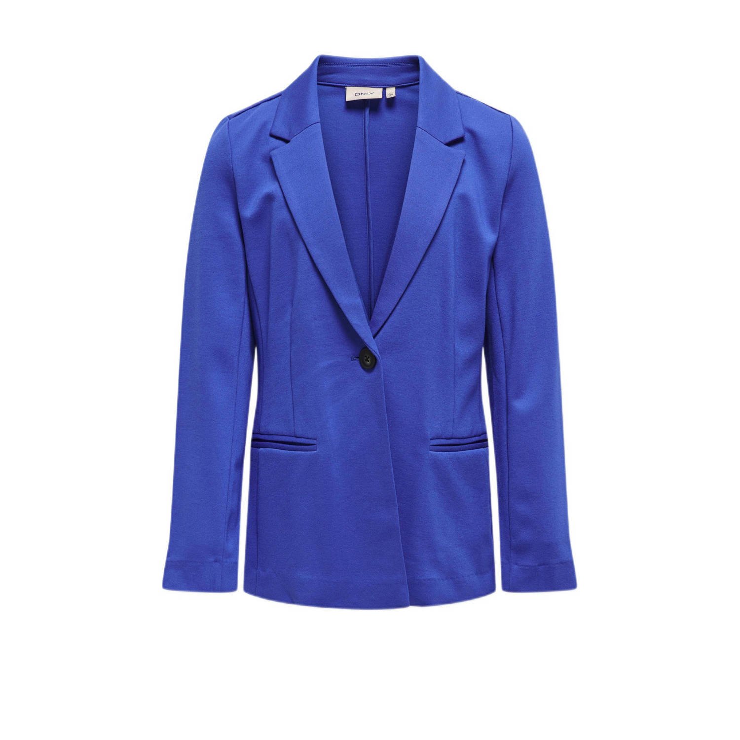 Only KIDS GIRL blazer KOGPOPTRASH hardblauw Meisjes Viscose Reverskraag 122