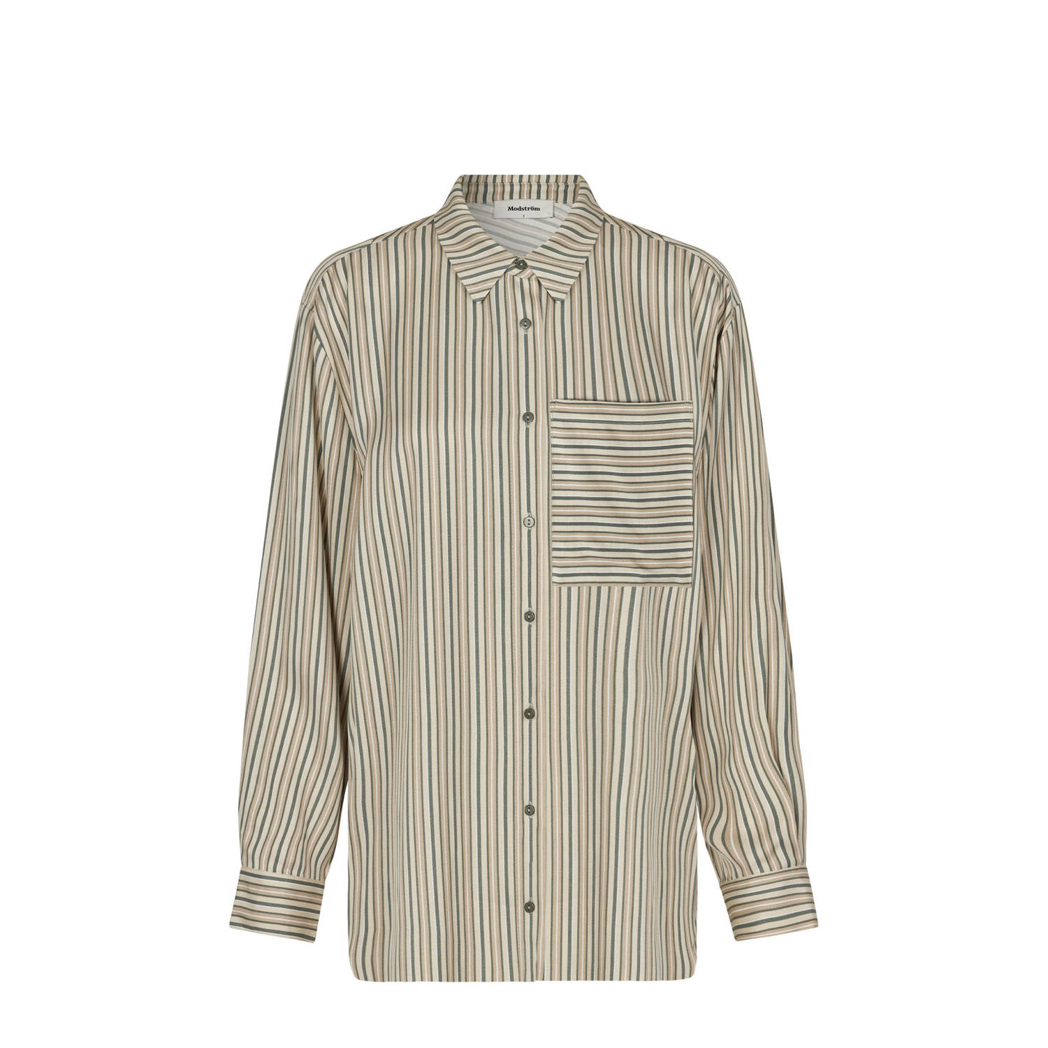 Modström Gestreept Oversized Shirt Multicolor Dames