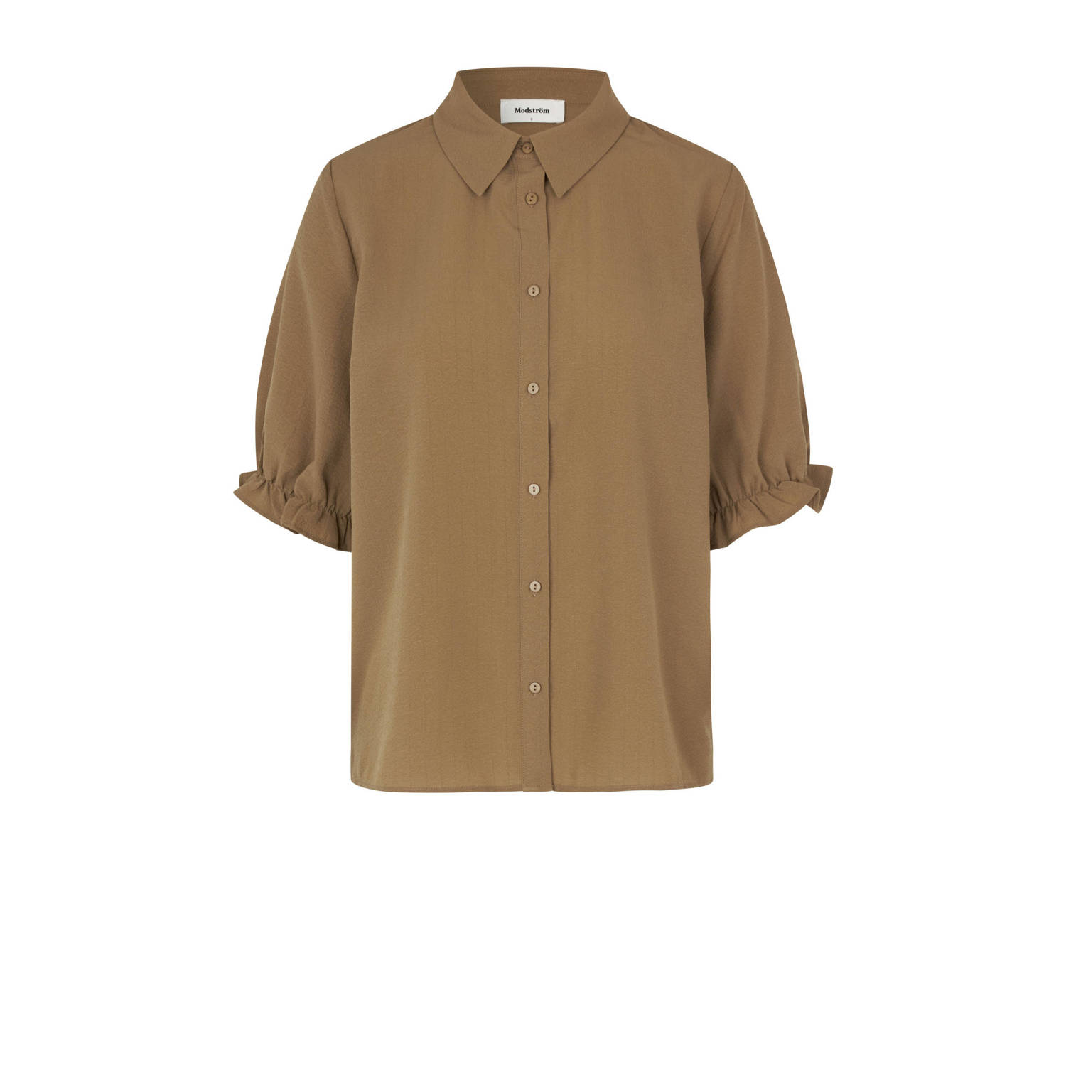 Modström blouse Huntley van polyester bruin