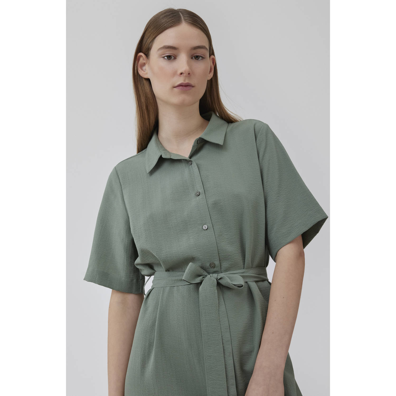 Modström blousejurk Huntley van polyester groen