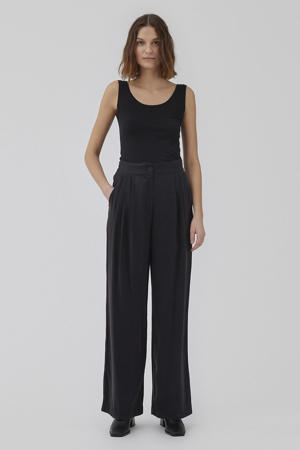 top Hima van polyester zwart
