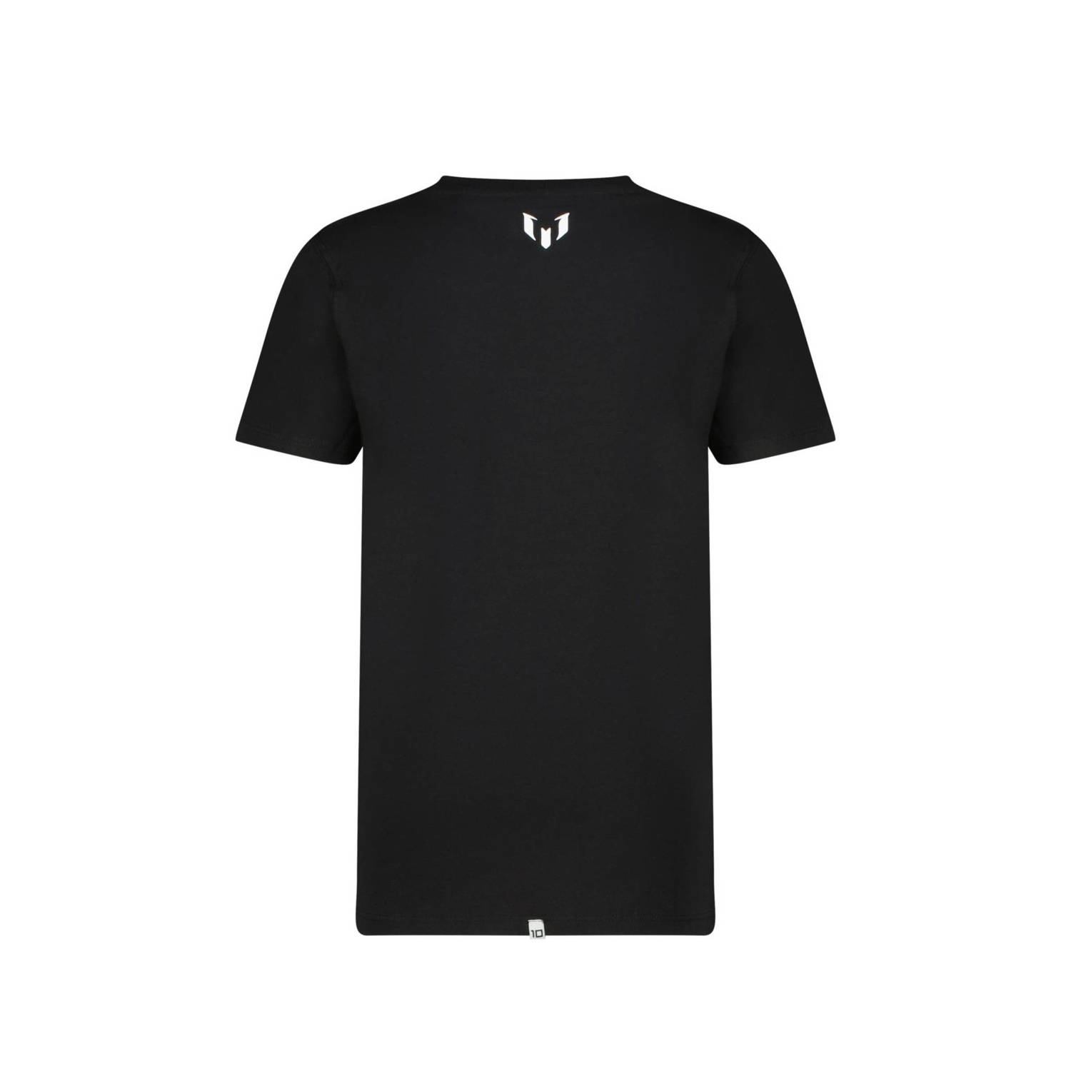 Vingino x Messi T-shirt Hogo met printopdruk zwart