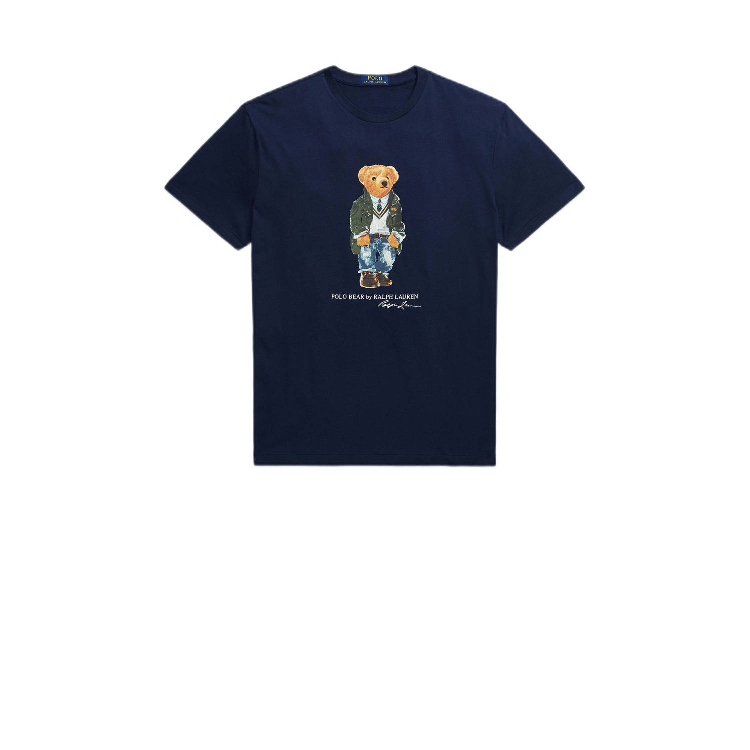 Polo Ralph Lauren Blauwe Polo Bear Graphic T-shirts en Polos Blue Heren