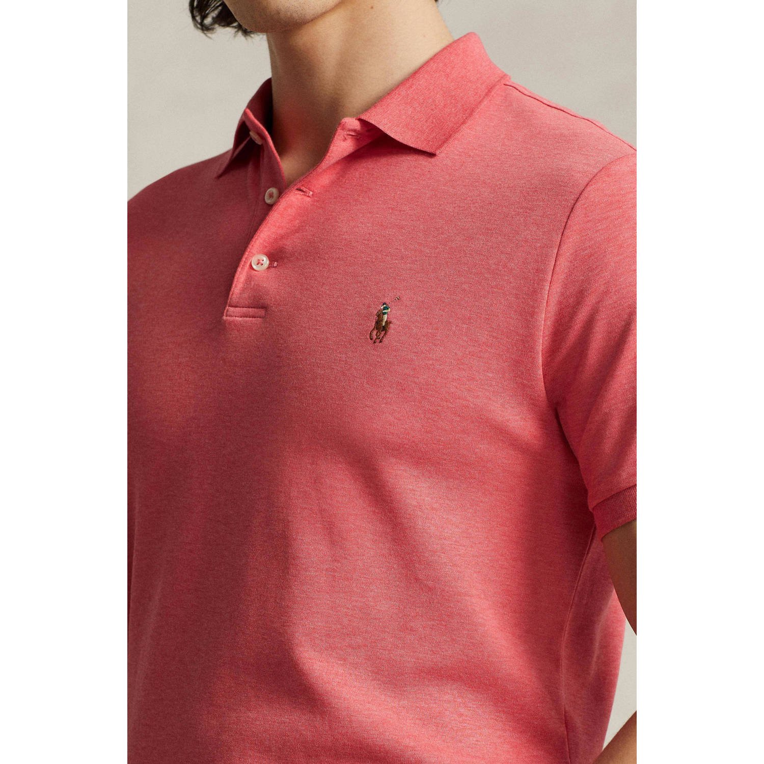 POLO Ralph Lauren slim fit polo met logo highland rose heather