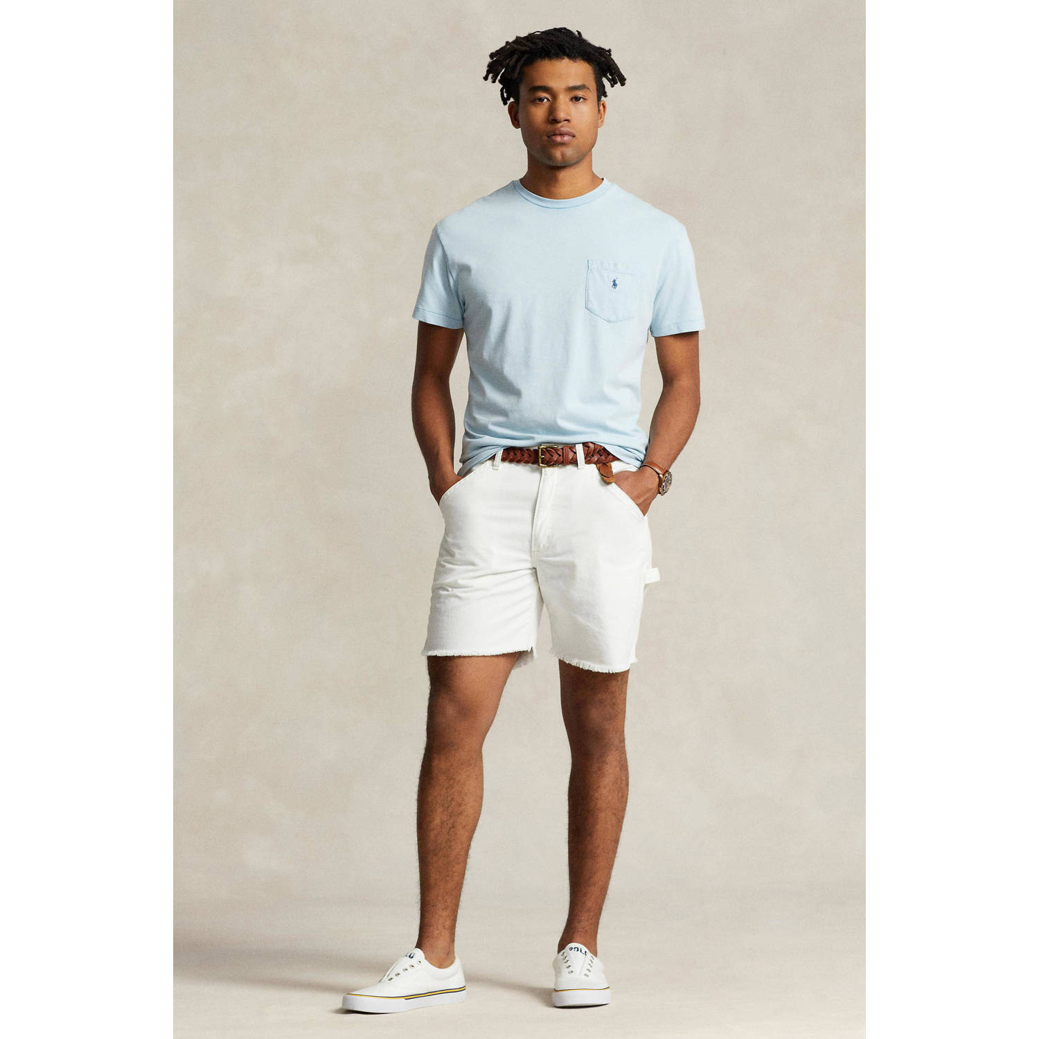 POLO Ralph Lauren regular fit T-shirt met logo alpine blue