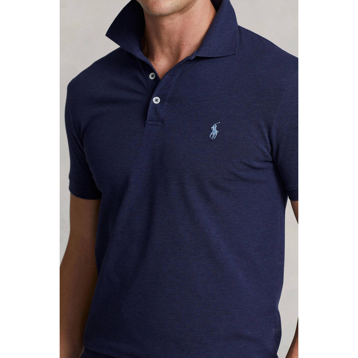 POLO Ralph Lauren slim fit polo met logo spring navy heather