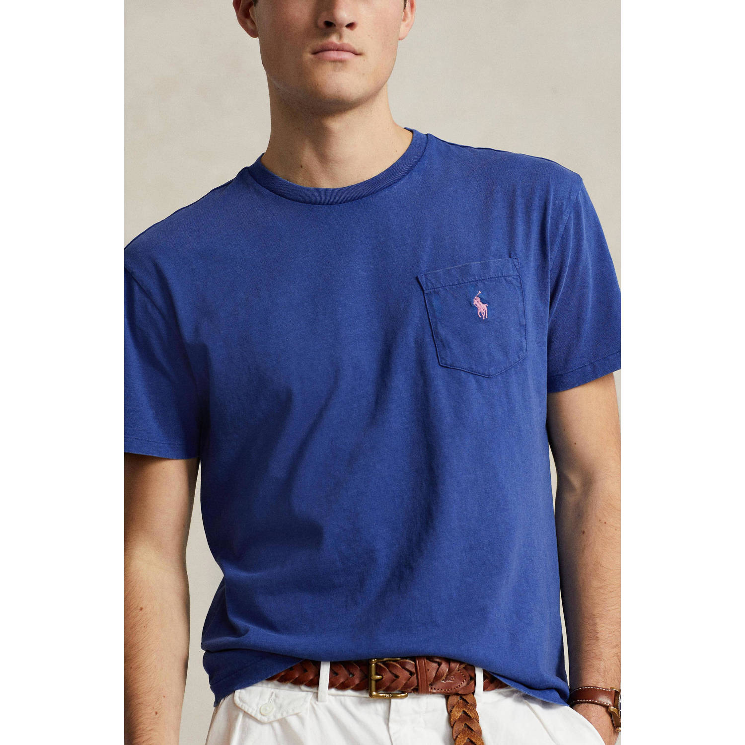 POLO Ralph Lauren regular fit T-shirt met logo beach royal