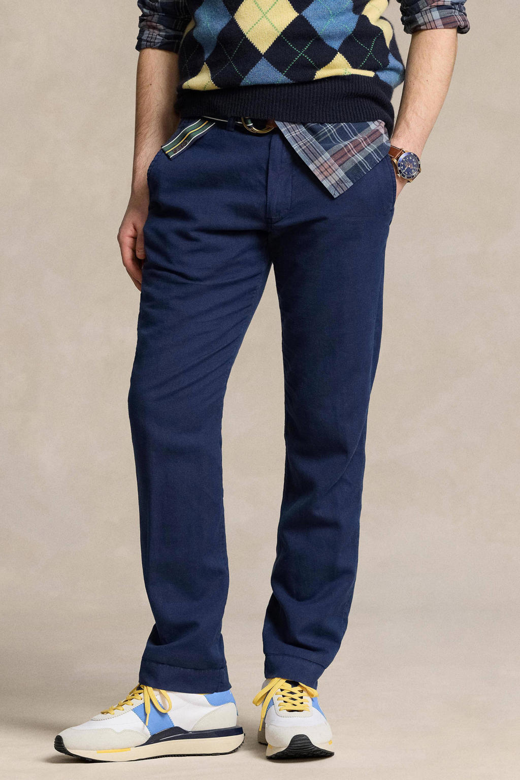 Ralph Lauren POLO RALPH LAUREN straight denim pants for men, W34 equivalent cotton blue type Vintage Second Hand