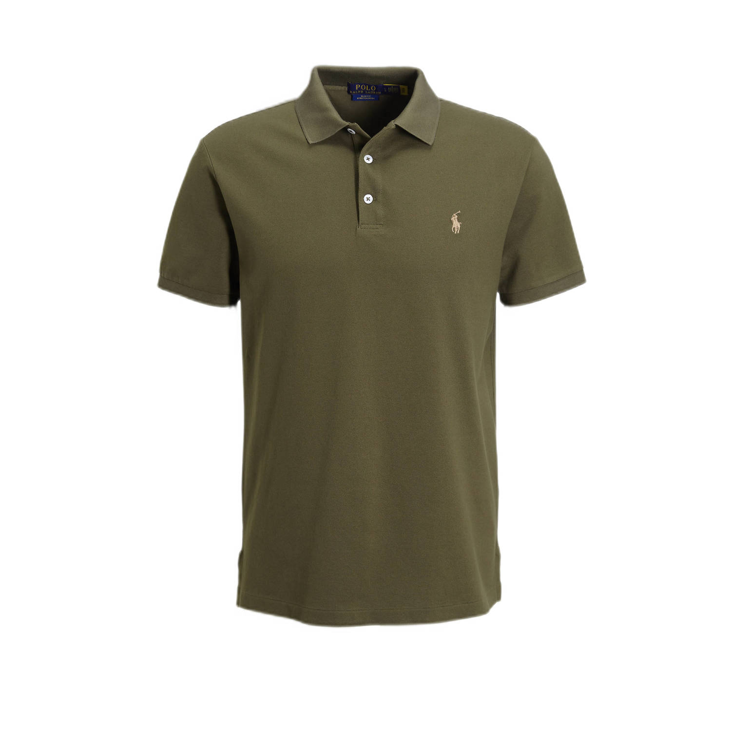 POLO Ralph Lauren slim fit polo met logo olijfgroen