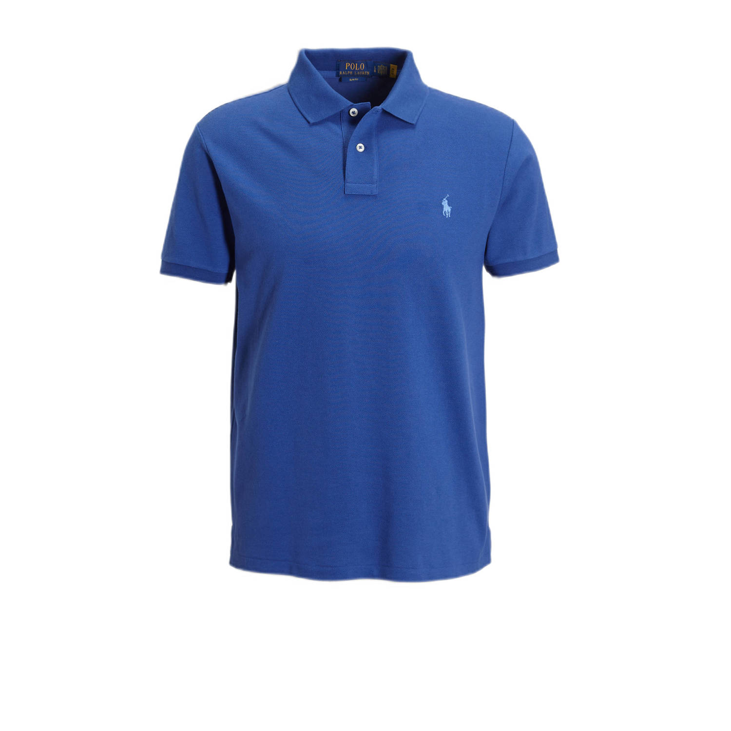Ralph Lauren Blauwe Slim Fit Polo met Korte Mouwen Blue Heren