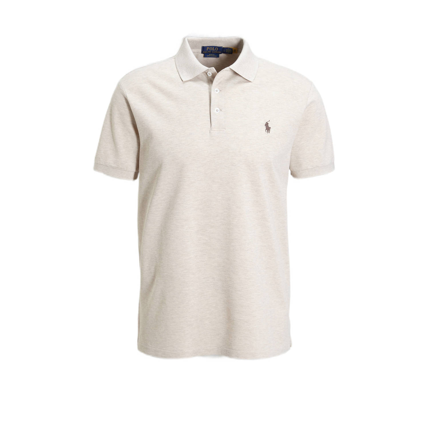 POLO Ralph Lauren slim fit polo met logo expedition dune heather