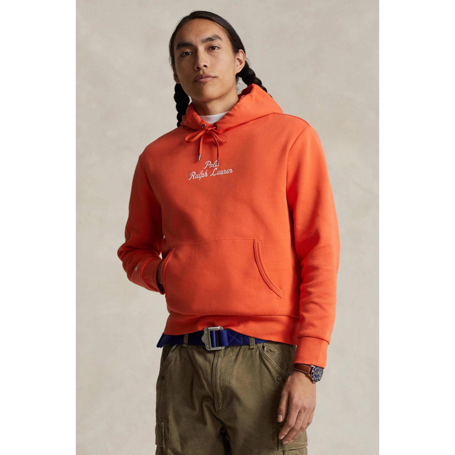 POLO Ralph Lauren hoodie met printopdruk oranje