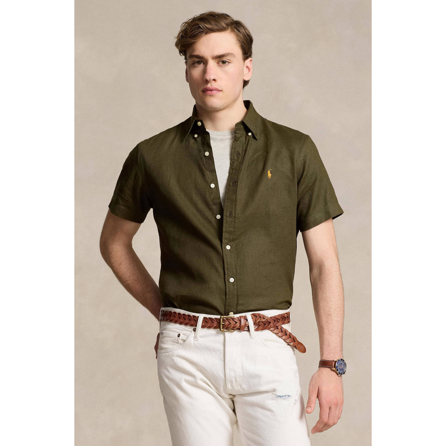 POLO Ralph Lauren regular fit overhemd met logo armadillo