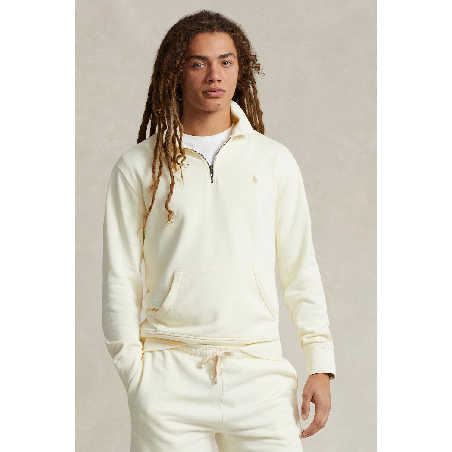 POLO Ralph Lauren sweater met logo clubhouse cream