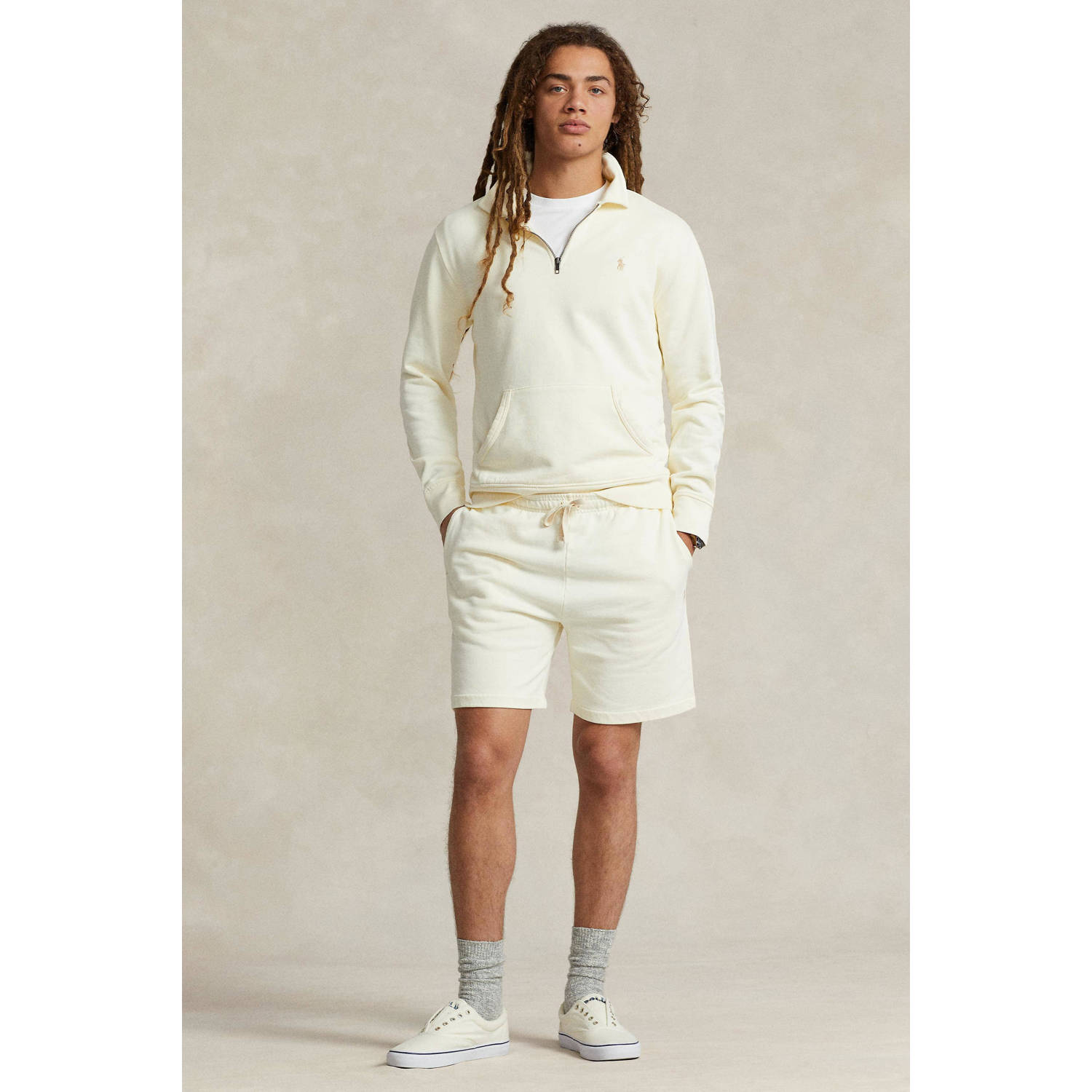 POLO Ralph Lauren sweater met logo clubhouse cream