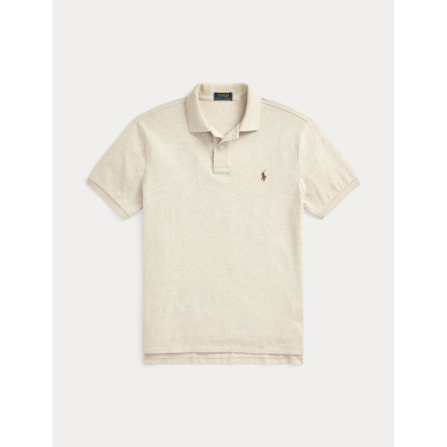 POLO Ralph Lauren slim fit polo met logo expedition dune heather
