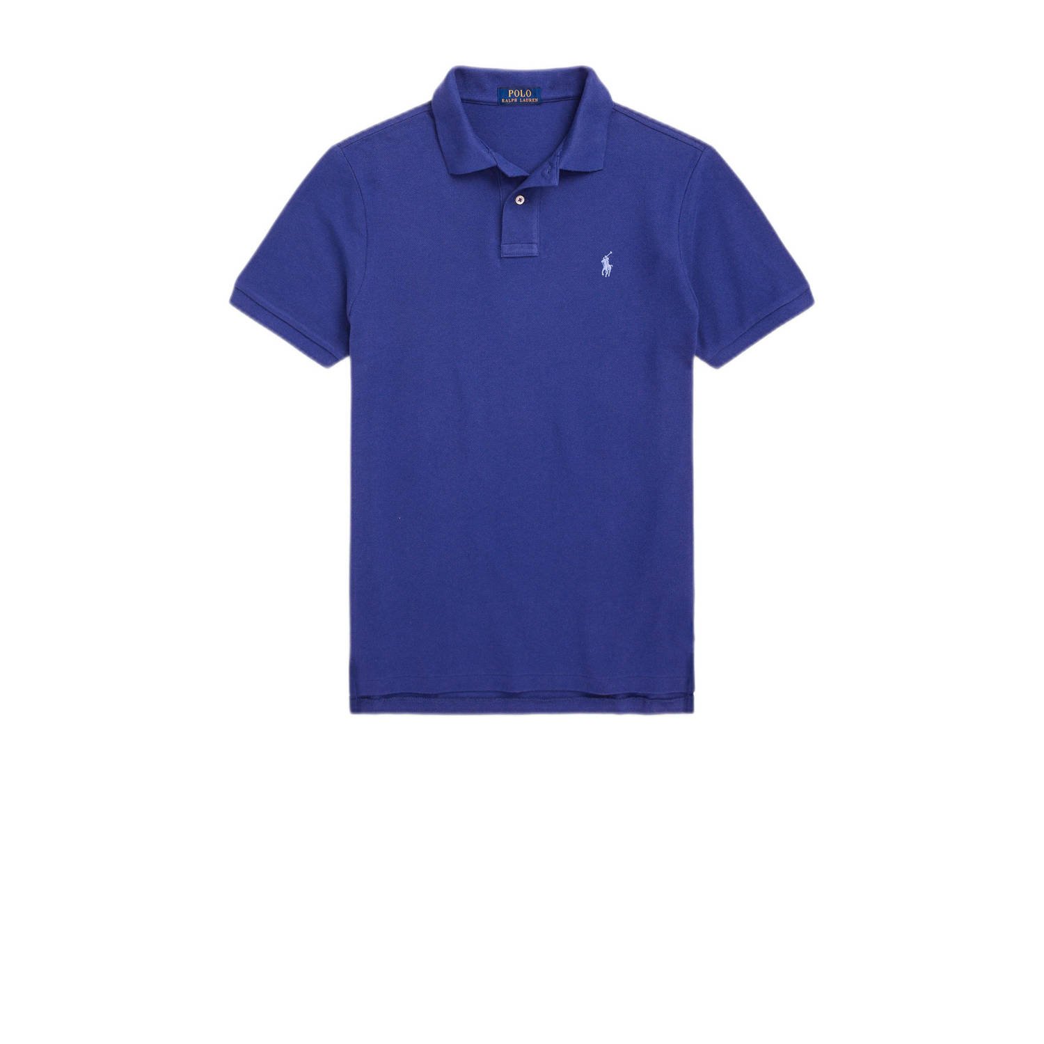 Polo Ralph Lauren Blauw Katoenen Polo Shirt Klassiek Logo Blue Heren