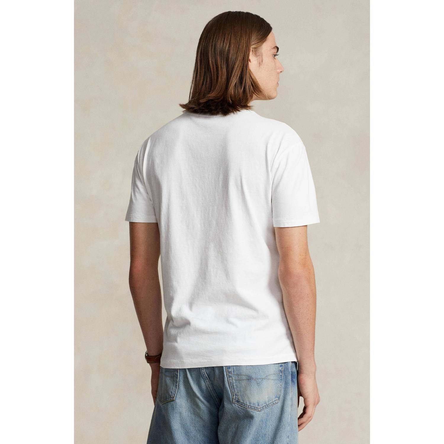 POLO Ralph Lauren regular fit T-shirt met logo ceramic white