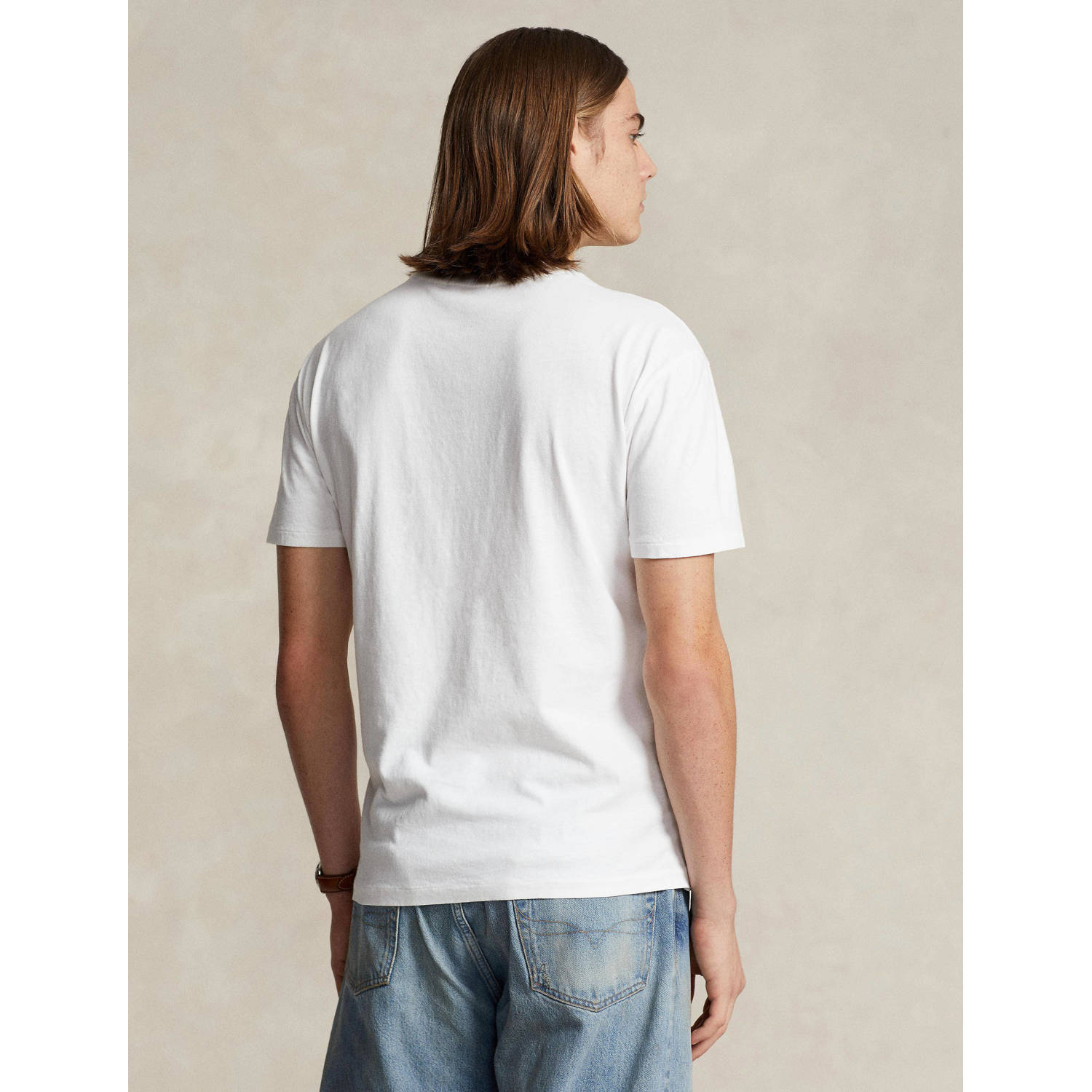 POLO Ralph Lauren regular fit T-shirt met logo ceramic white
