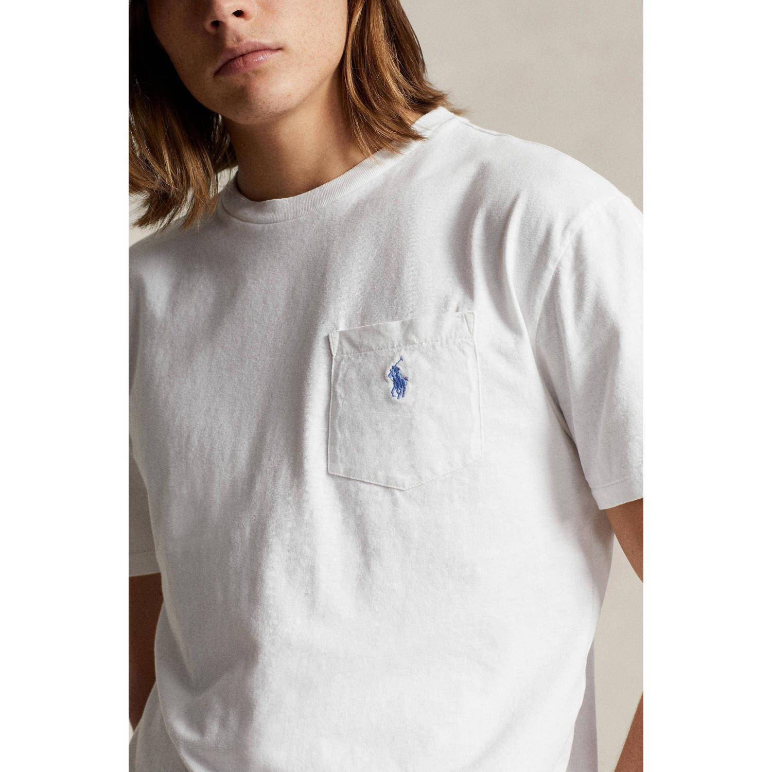 POLO Ralph Lauren regular fit T-shirt met logo ceramic white