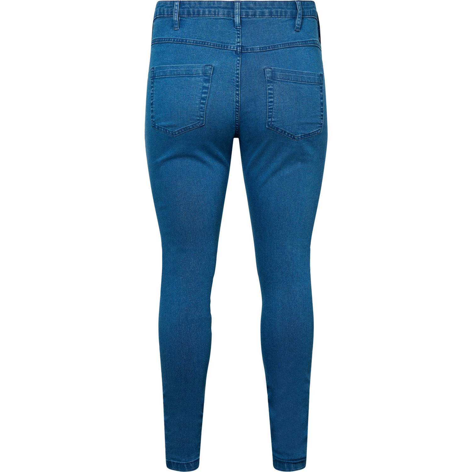 Zizzi high waist slim fit jeans Amy medium blue denim