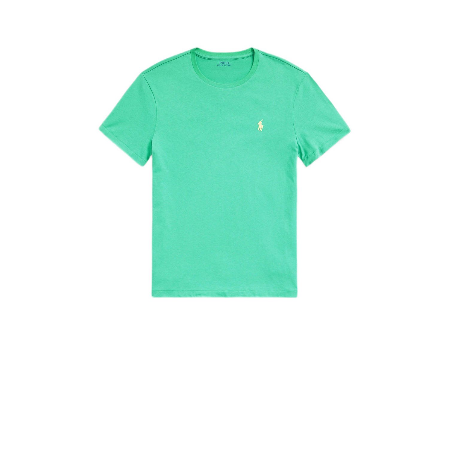 POLO Ralph Lauren slim fit T-shirt met logo sunset green